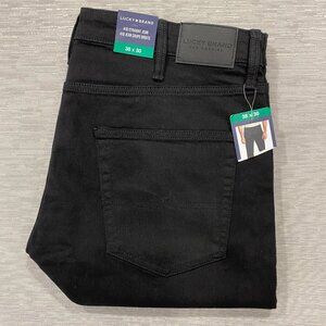 Lucky Brand 410 Jeans Mens 38 x 30 Black Denim Pants Straight Leg